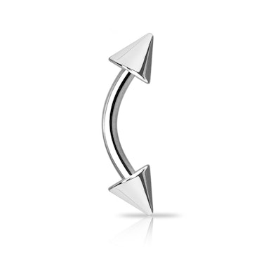 Hajlított piercing tüskékkel