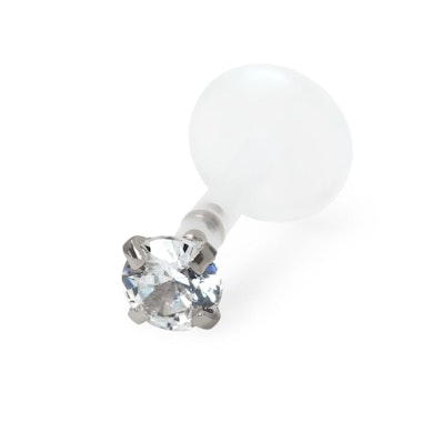 Labret PTFE szárral, különböző formájú kövekkel