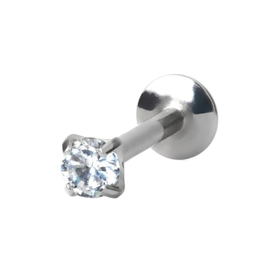 Labret titánból választható kő dizájnnal