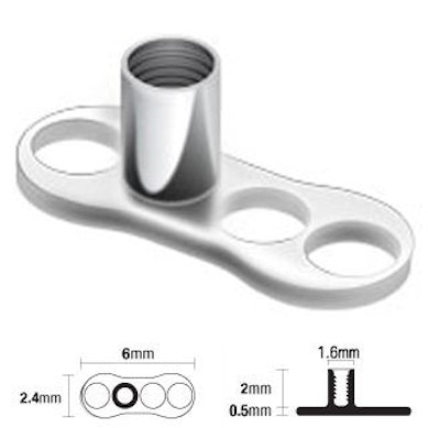 Dermal anchor talp titániumból