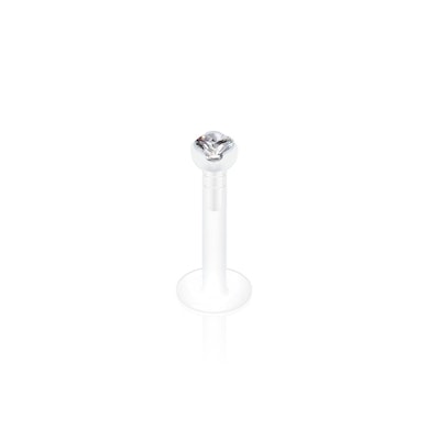 Labret PTFE anyagból, színes kövekkel díszítve