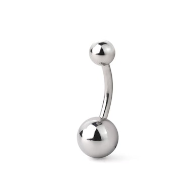 Köldök piercing orvosi acélból