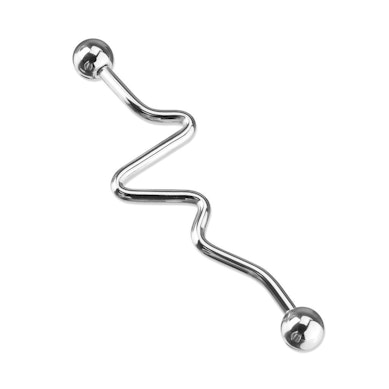 Industrial piercing, szívritmus dizájnnal