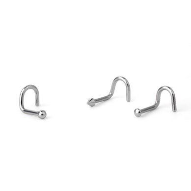 Orr piercing titániumból, választható véggel