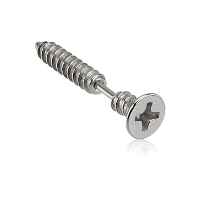 Fül piercing, csavar formájú
