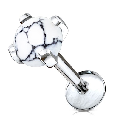 Labret különböző fajtájú kövekkel