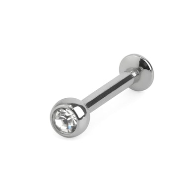 Push-in labret kristállyal