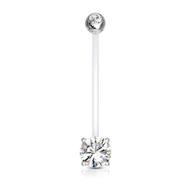 Köldök piercing kismamáknak több színben elérhető kővel