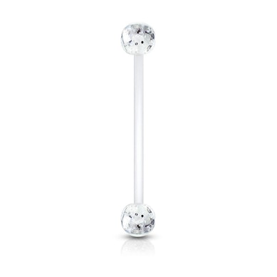 Köldök piercing kismamáknak csillogó golyókkal
