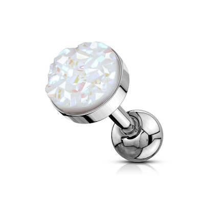Fül piercing druzy kővel