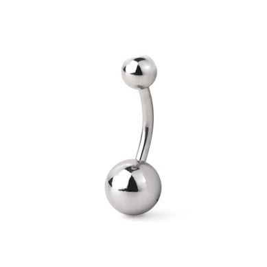Köldök piercing orvosi acélból