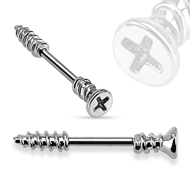 Mell piercing, csavar formájú
