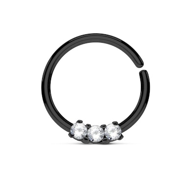 Septum piercing, picike kövekkel