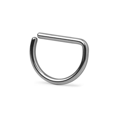 D-formájú piercing karika