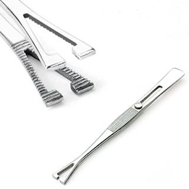 Pennington slotted tweezer réselt háromszög csipesz