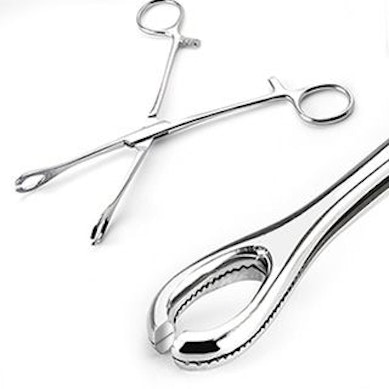 Foerster slotted forceps réselt ovál fogó