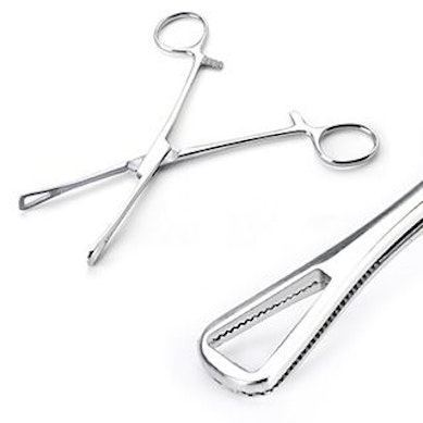 Pennington forceps háromszög fogó