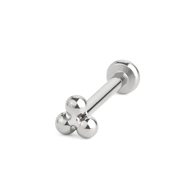 Titán push-in labret háromszöget formáló bogyókkal