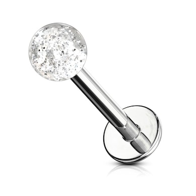 Labret akril golyóval