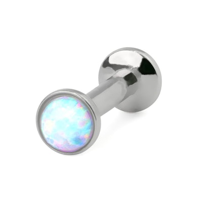 Push-in labret opállal díszítve