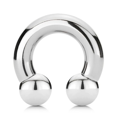 Patkó piercing, nagyméretű, belső menetes