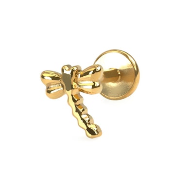 Szitakötő labret titánból