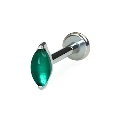 Titán labret természetes kővel