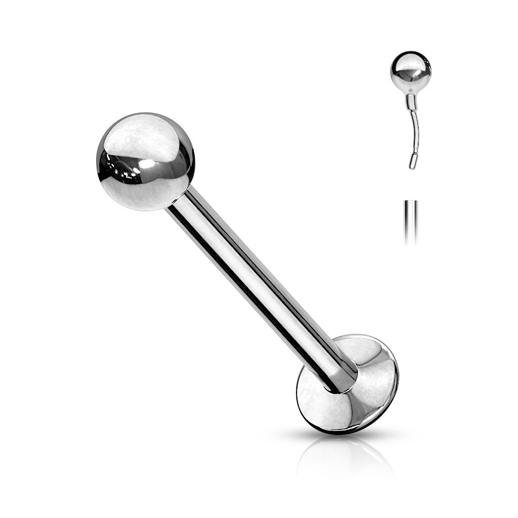 Push-in labret orvosi acélból