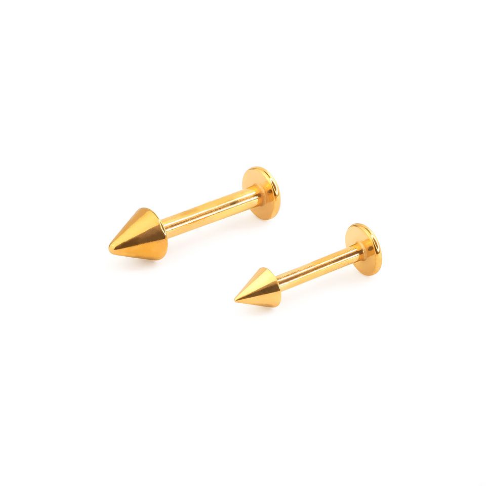 Labret különböző színekben tüskével
