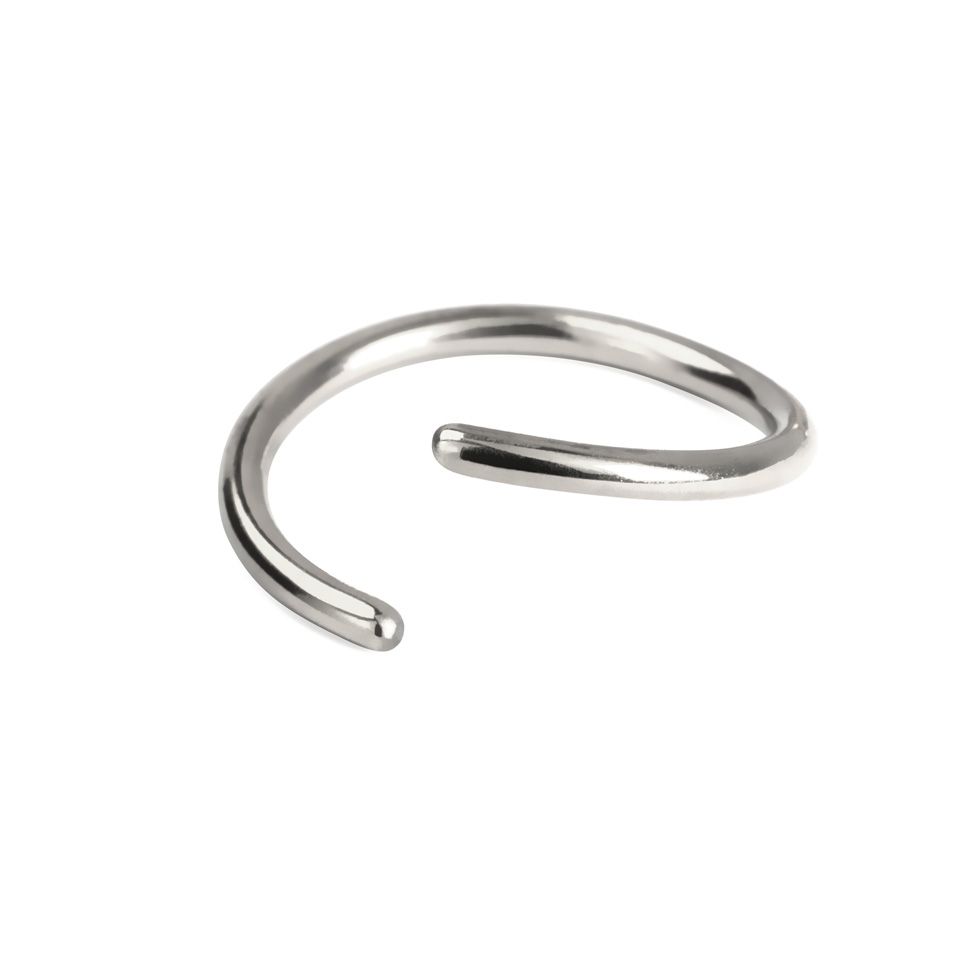 Végtelen karika piercing titánból