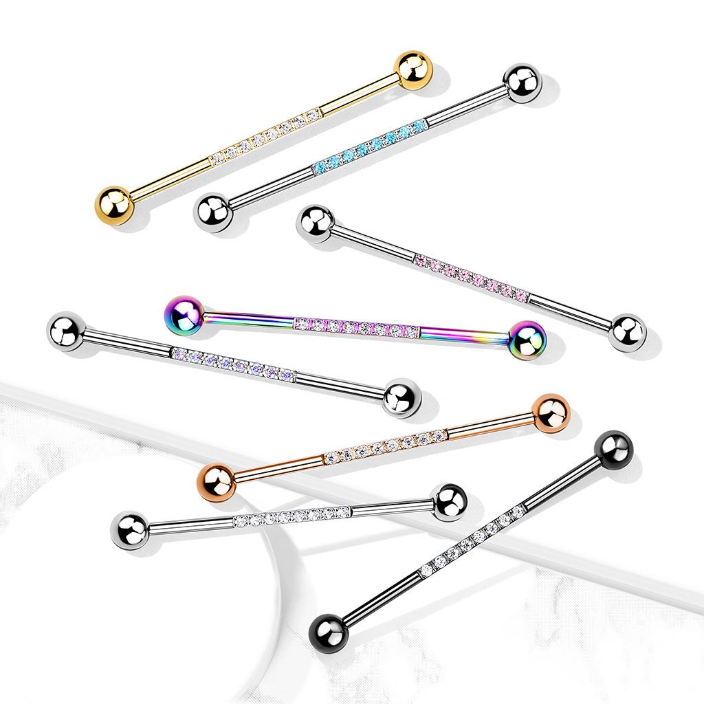 Industrial piercing kősorral