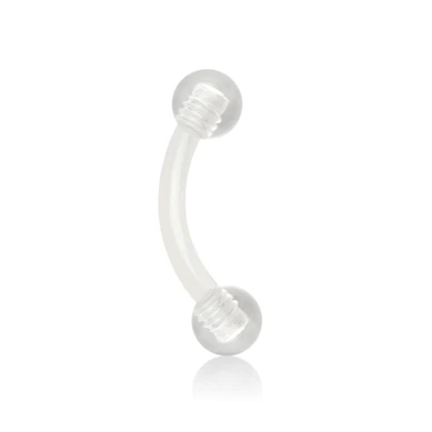 Hajlított szárú piercing színes PTFE-ből