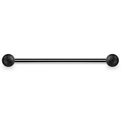 Industrial piercing, homokfúvott golyóval.