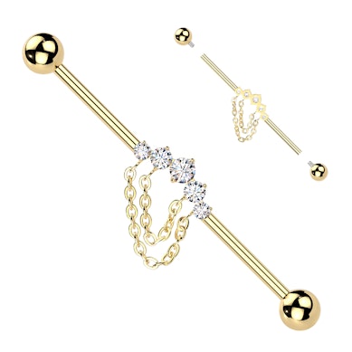 Titán barbell kövekkel és láncokkal