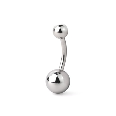 Köldök piercing orvosi acélból