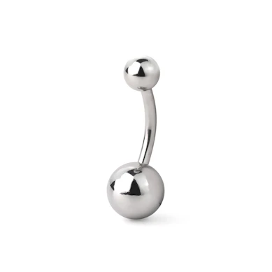 Köldök piercing orvosi acélból