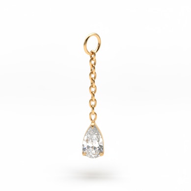 Charm könnycsepp alakú kővel