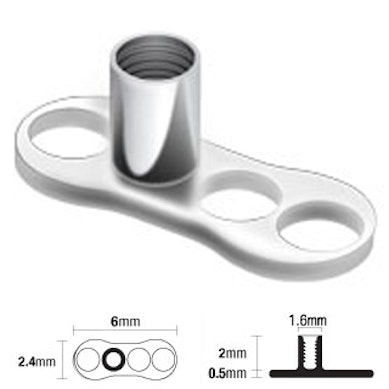 Dermal anchor talp titániumból