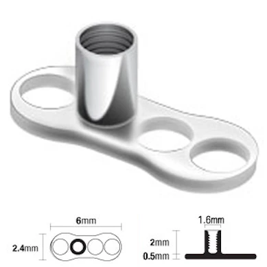 Dermal anchor talp titániumból