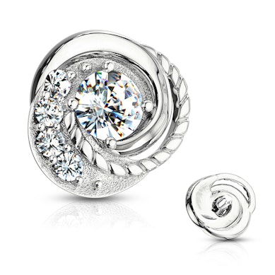 Dermal fej 14 karátos aranyból különleges fonott dísszel