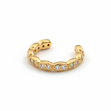 Finom fülgyűrű kőpárokkal