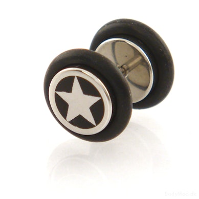 Fake plug csillag motívummal