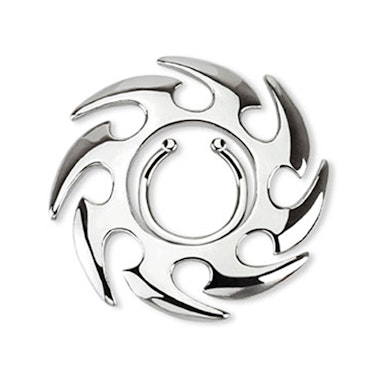 Fake mell piercing tribal nap motívummal