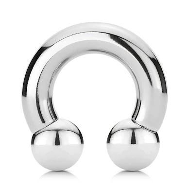 Patkó piercing, nagyméretű, belső menetes