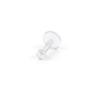 Átlátszó labret piercing