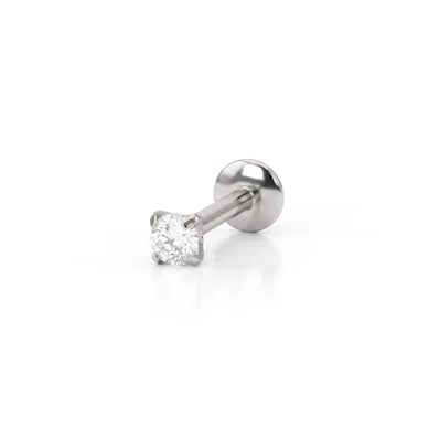 Labret titánból választható kő dizájnnal