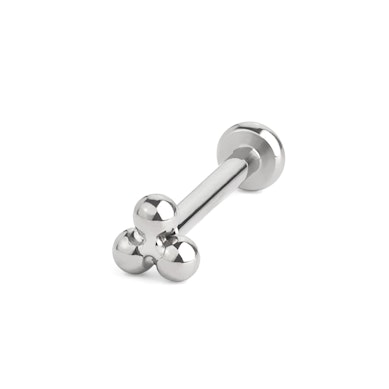 Titán push-in labret háromszöget formáló bogyókkal