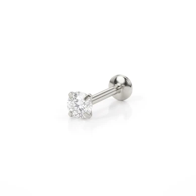 Push-in labret köves felsőrésszel