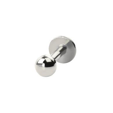 Push-in labret titánból