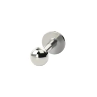 Push-in labret titánból